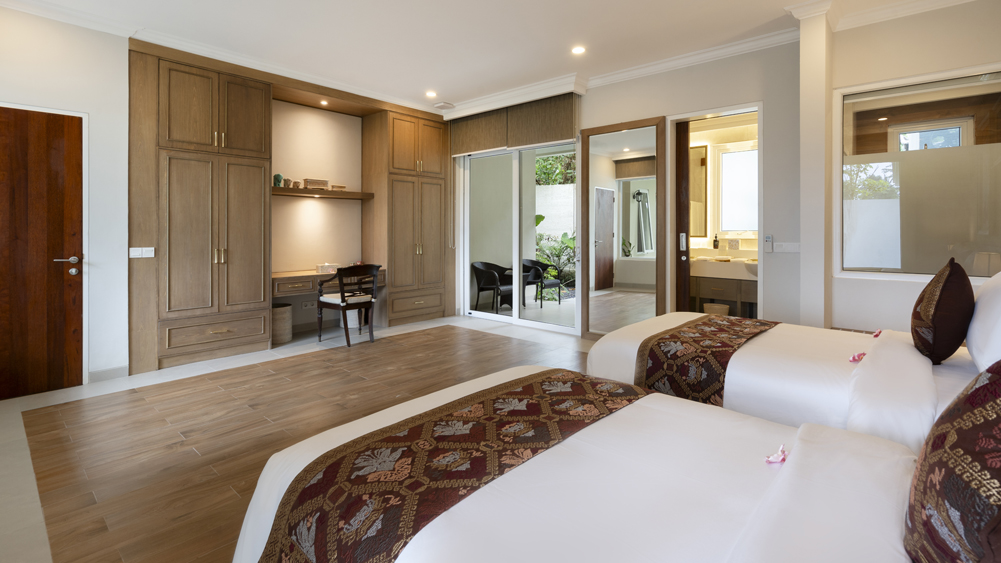 Pala Ubud - Villa Sanghyang - Twin bed guest bedroom